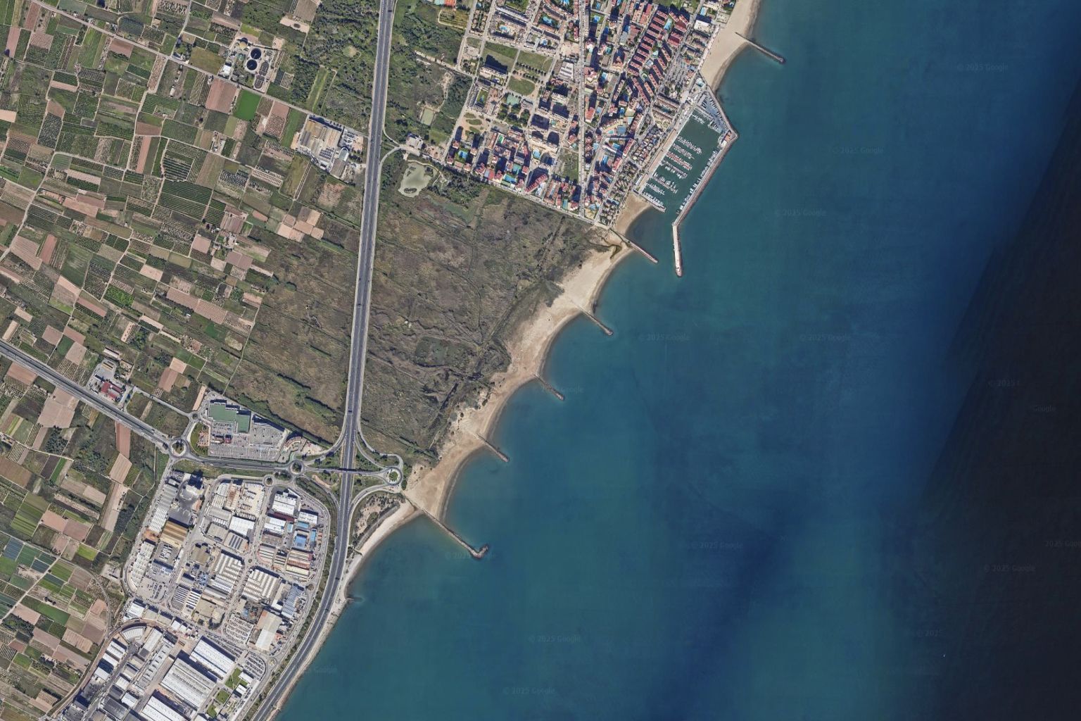 Pobla de Farnals Region Map - Kitesurfing and windsurfing spots overview